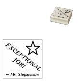Fun "UITZONDERLIJKE TAAK!" Educator Rubber Stamp Rubberstempel (Gestempeld)