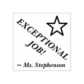 Fun "UITZONDERLIJKE TAAK!" Educator Rubber Stamp Rubberstempel (Afrduk)