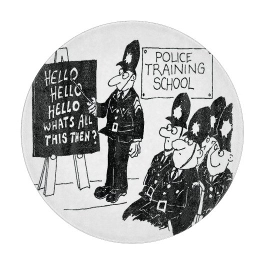 Fun UK Police Training School Snijplank (Voorkant)