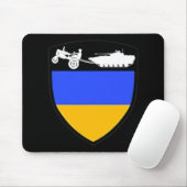Fun Ukraine Farmer Tractor Towing Tank Meme Muismat (Met muis)