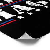 Fun Ultra Maga  Amerikaanse vlag Ultra Maga Re Poster (Hoek)