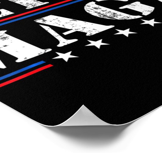 Fun Ultra Maga  Amerikaanse vlag Ultra Maga Re Poster (Hoek)