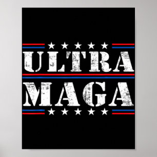 Fun Ultra Maga  Amerikaanse vlag Ultra Maga Re Poster