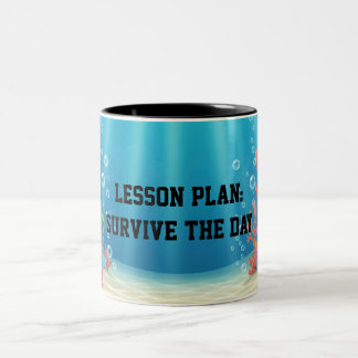Fun Under the Sea Sarcastic quote for teachers Tweekleurige Koffiemok