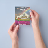 Fun Unicorn Foals Rainbow Fantasy Budget Flyer (Hand)