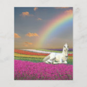 Fun Unicorn Foals Rainbow Fantasy Budget Flyer (Achterkant)
