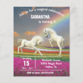 Fun Unicorn Foals Rainbow Fantasy Budget Flyer (Voorkant)
