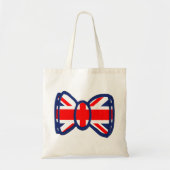 Fun Union Jack Bow Stropdas Art Tote Bag (Voorkant)