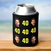 Fun Unique 40th Birthday 2 Photo Cool Retro Blikjeskoeler