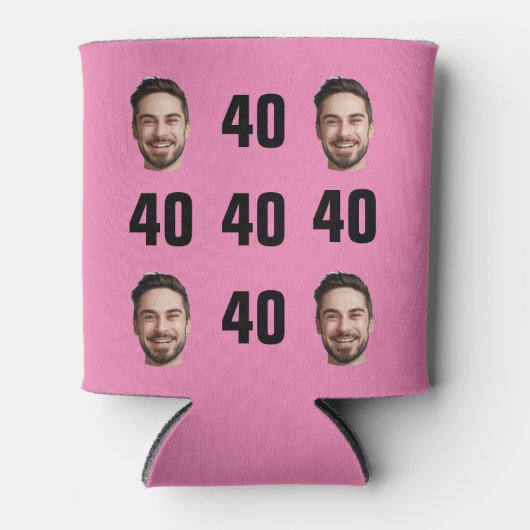 Fun Unique 40th Birthday Photo Cool Retro kan koel Blikjeskoeler (Voorkant)