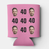 Fun Unique 40th Birthday Photo Cool Retro kan koel Blikjeskoeler (Achterkant)