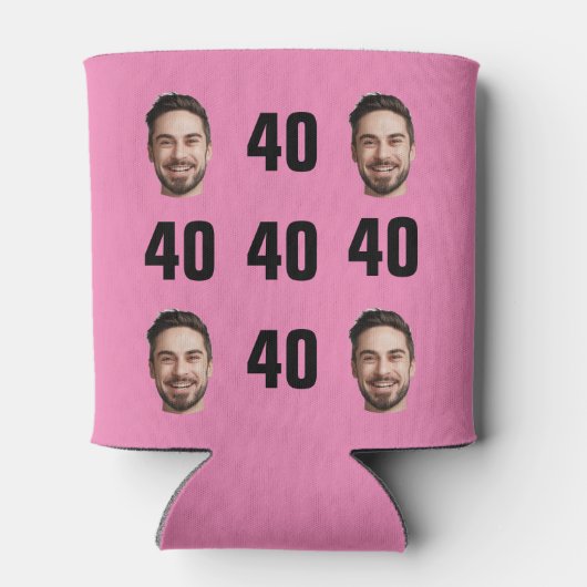 Fun Unique 40th Birthday Photo Cool Retro kan koel Blikjeskoeler (Achterkant)