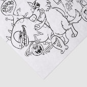 FUN UNIQUE HALLOWEEN MONSTER Tissue Paper Tissuepapier (Detail)