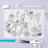 FUN UNIQUE HALLOWEEN MONSTER Tissue Paper Tissuepapier (Craft)