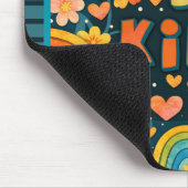 Fun Unique Rainbow Dude Be Kind Trendy Kindness Muismat (Hoek)