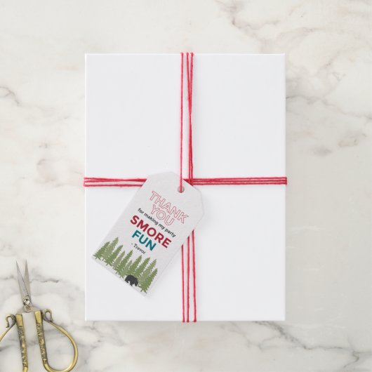 Fun Unique Specialized Camp Birthday Dank u Cadeaulabel (Met Touw)