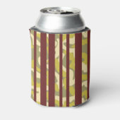 Fun Urban Camouflage Stripe Pattern Birthday Blikjeskoeler (Blikje Achterkant)