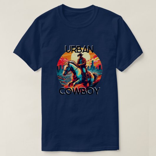 Fun Urban Cowboy T-shirt (Design voorkant)