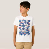 Fun US Highway Signs Random Pattern T-shirt (Voorkant volledig)