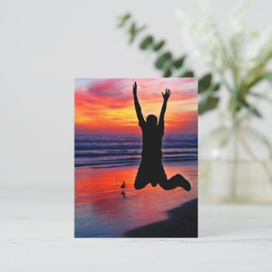 Fun Vaderdag Beach Jump Kaart (Staand voorkant)