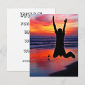 Fun Vaderdag Beach Jump Kaart (Voorkant / Achterkant)