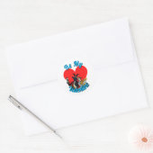 Fun Valentijn Klassic Round Sticker (Envelop)