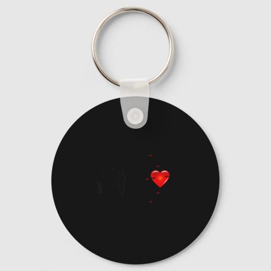 Fun Valentine's Day - Cud Heart &amp; Arrows Tee S Sleutelhanger (Voorkant)