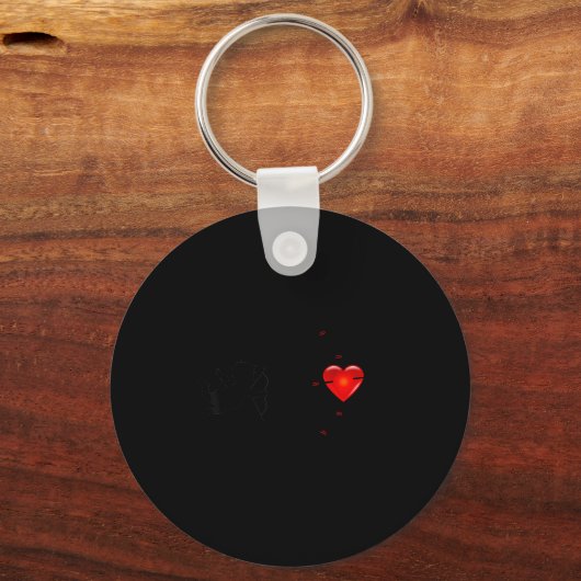 Fun Valentine's Day - Cud Heart &amp; Arrows Tee S Sleutelhanger (Voorkant)