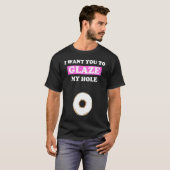 Fun Valentine's Day for Him Naughty Glaze My Hole T-shirt (Voorkant volledig)