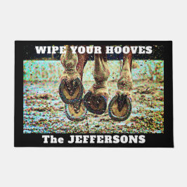 Fun "Veeg je handschoenen af met paardenhandschoen Deurmat