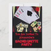 Fun Vegas style gambling bachelorette party Kaart (Voorkant)