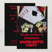 Fun Vegas style gambling bachelorette party Kaart (Voorkant / Achterkant)