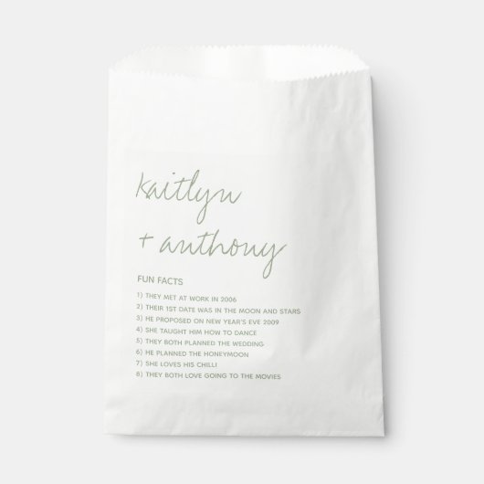 Fun vertelt over de moderne Passen getrouwd Bedankzakje (Voorkant)