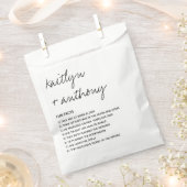 Fun vertelt over de moderne Passen getrouwd Bedankzakje (Geknipt)