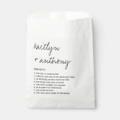 Fun vertelt over de moderne Passen getrouwd Bedankzakje (Voorkant)