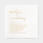 Fun vertelt over de moderne Passen getrouwd Folie Servetten (Voorkant)