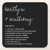 Fun vertelt over de moderne Passen getrouwd Kartonnen Onderzetters (Voorkant)