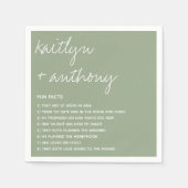 Fun vertelt over de moderne Passen getrouwd Servet (Voorkant)