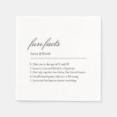 Fun vertelt over de moderne Passen getrouwd Servet (Voorkant)