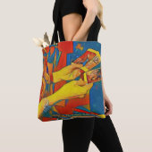 Fun Vibrant Fortune Teller Tarot-kaarten Tote Bag (Dichtbij)