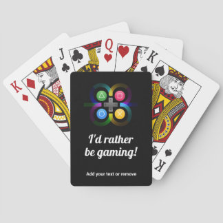 Fun-videospel: Ik wil liever gamen, sms, Pokerkaarten