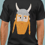Fun Viking T-shirt<br><div class="desc">Een leuke Viking, perfect voor je favoriete Scandinavische. Originele kunst van Nic Squirrell.</div>