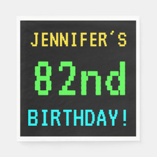 Fun Vintage/Retro Video Game Look 82nd Birthday Servet