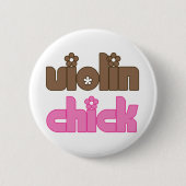 Fun Violin Chick Button (Voorkant)