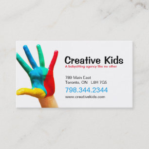 Fun Visitekaartjes voor kinderopvang en babyverzor
