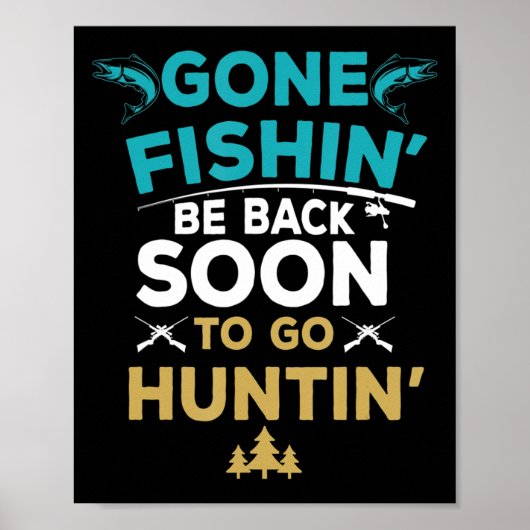 Fun Vist Hunter Hunter Hunter Hunting Fisherman Gi Poster (Voorkant)