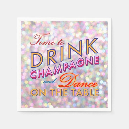 Fun, vlot en kleurrijk Napkin Servetten (Voorkant)