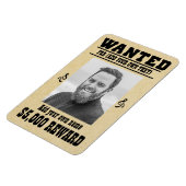 Fun VOEG JE GEZICHT TOE, TEKST cowboy wilde poster Magneet (Linkerzijde)