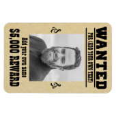 Fun VOEG JE GEZICHT TOE, TEKST cowboy wilde poster Magneet (Horizontaal)