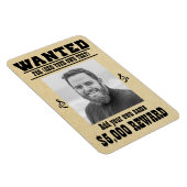 Fun VOEG JE GEZICHT TOE, TEKST cowboy wilde poster Magneet (Rechterzijde)